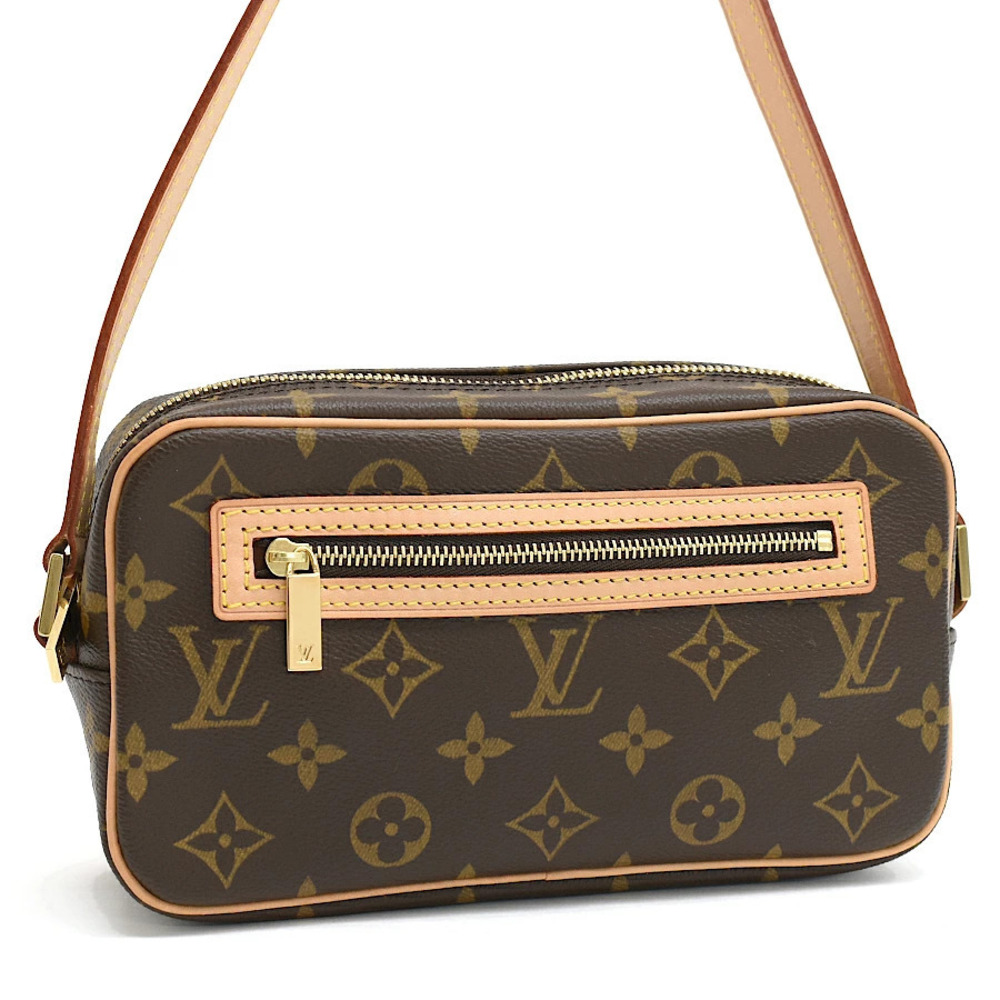 Louis Vuitton Pochette Cite Shoulder Bag Monogram Canvas Brown